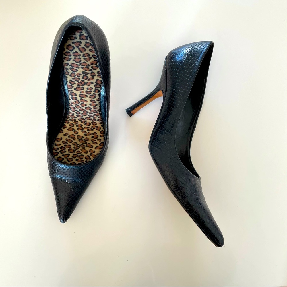 Kenneth Cole Snake Leather Heels Size 7